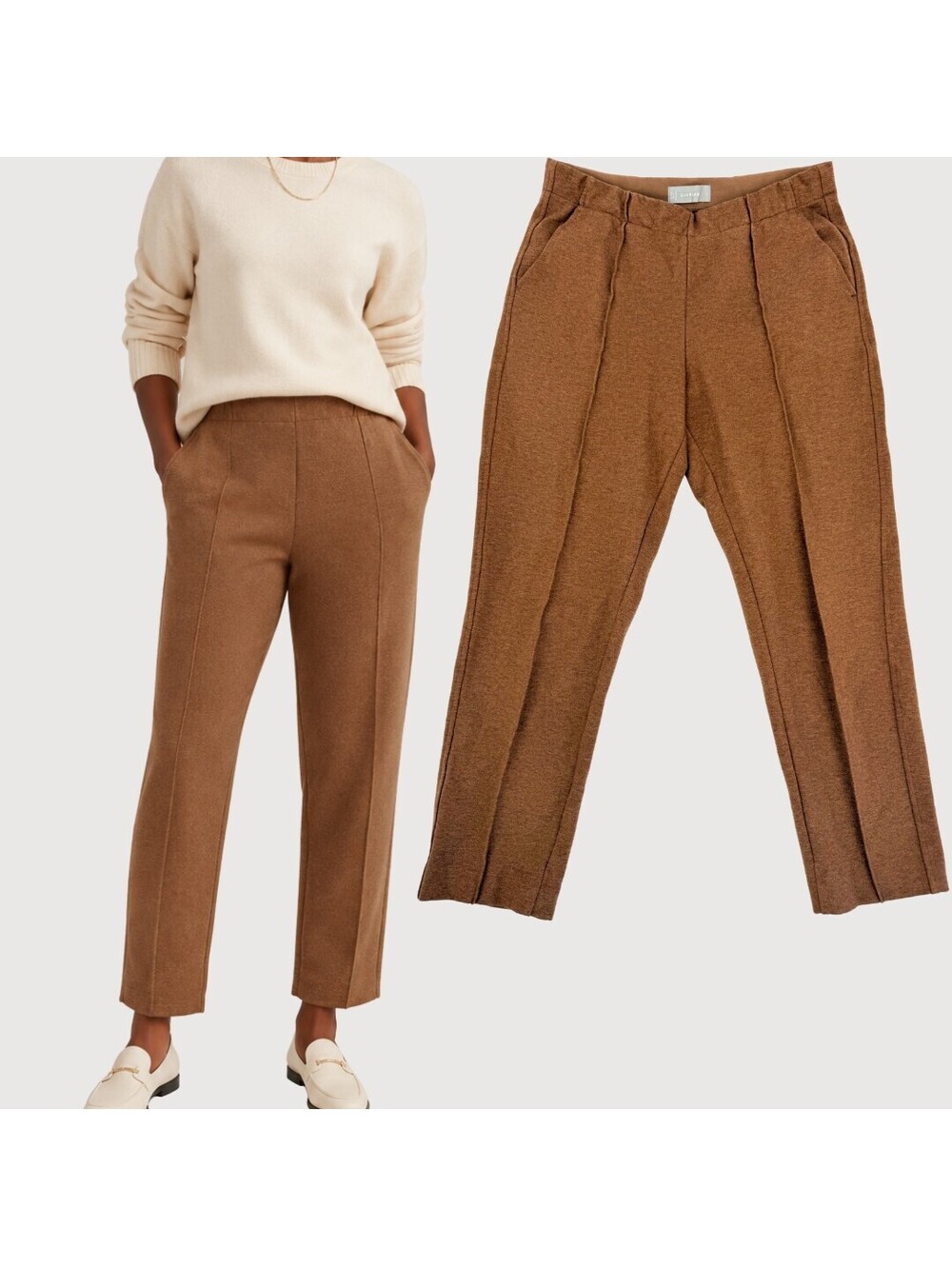 Everlane The Dream Pant Brown Pull-On Pants S